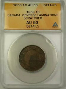 1858 Ji_ 1 Zg yj[ RC ANACS AU-53 ڍ