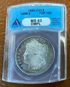 1884 O/O [K Vo[ _[ VAM 6 ANACS MS63 DMPL - g[jOtfB[v ~[ PL!