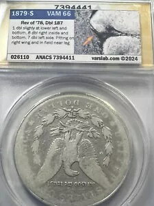 1879 S Rev Of 78 ���[�K�� �_���[ �o�� 66 ANACS AG03 Vss �g�b�v 100 ���A