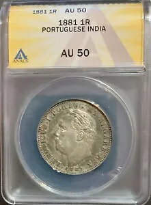 1881 |gK Ch 1 sA ANACS AU50 ŃO[hAbv܂ - ڂ 58 ł!AeB[NRC