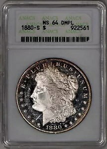 1880-S [K Vo[ _[ $1 ANACS MS64DMPL - [̂悤ȃ~[!