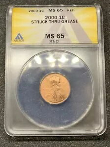 2000 1C XgbNX[O[X A. ANACS MS 65 DED