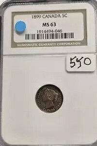 1899 Ji_ 5 Zg F | NGC MS63 | |Ji_̃RC