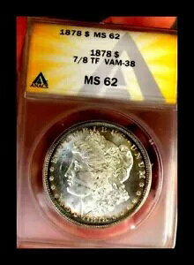 1878-P [K Vo[ _[ ANACS MS62 7/8TF VAM-38*fAIo[X/o[Xg[jO*