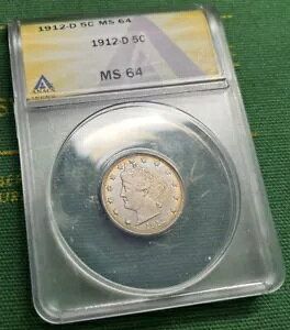 1912D 5C V �j�b�P���n�C�O���[�h���C���{�[���F ANACS MS64