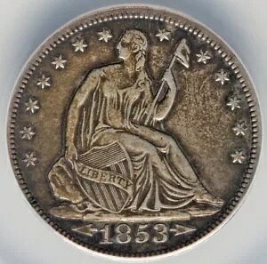 1853 V[ebhu n[t_[ - ARROWS RAYS - ANACS XF45 ڍ -  PQ!