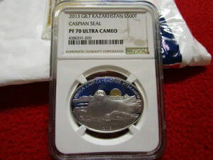 2013 �J�U�t�X�^�� �J�X�s�A�� �A�U���V NGC PF70 ���������b�h�u�b�N 24k .925 �V���o�[ �R�C��