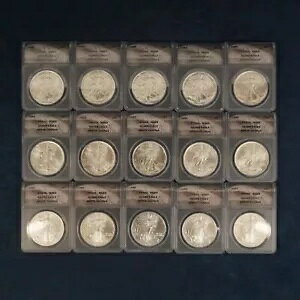 1986-2001 �A�����J�� �V���o�[ �C�[�O�� ANACS MS69 15 �R�C�� - �������� �č�