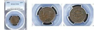 1853 1/2C VF30BN PCGS-POP 17-PQ �N���V�b�N �w�b�h �n�[�t�Z���g