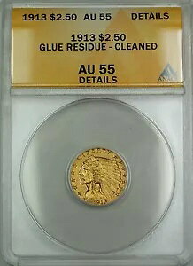1913 h 2.50 NH[^[ C[O  ANACS AU-55 ڍ ς݂̐ڒ܎c