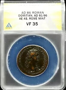 AD 86 ���[�} �h�~�e�B�A�k�X�AAD 81-96 AE AS�A���[�}������ ANACS VF 35 #I335