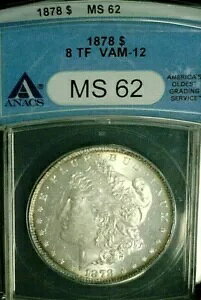 1878 8 TF VAM-12 [K Vo[ hAibNX MS62 ꂢłBz 4/8/24 (1342)