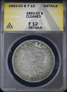 1892-CC $1 K Vo[ _[ ANACS F 12 ڍ