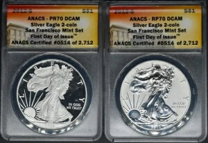 2012-S �V���o�[ �C�[�O�� 2 �R�C�� �Z�b�g ANACS �������s RP70 PR70 DCAM ?COINGIANTS?