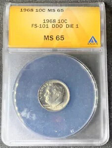 1968 10C FS-101 DD0 DIE 1 MS 65 ANACS �󏭕i��