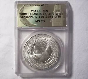 D.Carr -1917-2017 ��ꎟ���E���̎��s 100 ���N�L�O�n�[�h�^�C���Y �g�[�N�� - ANACS MS 70