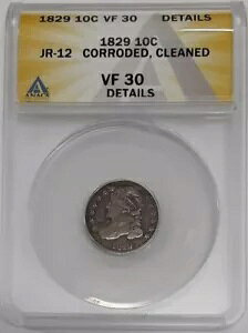 1829 Lbvh oXg Vo[ _C JR-12 ANACS VF-30 fBe[ Hς