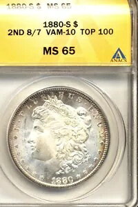 1880-S Vam-10 MS65 ANACS �����K�� �h��
