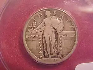 1921 �X�^���f�B���O ���o�e�B�[ �N�H�[�^�[ - ANACS VG 10 - �ʐ^��������������! - (G887)