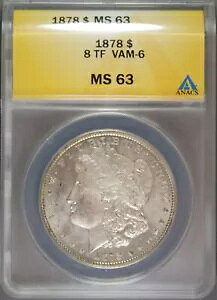 1878 8TF VAM-6 �����K���h�� MS63 ANACS�B�g�ݍ��킹�z����񋟂��܂��B