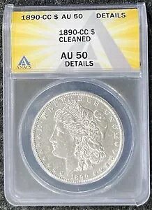 1890-CC $1 [K Vo[ _[ ANACS AU 50 ڍ N[jOς Z~L[