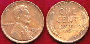 1918-D 1C IWi̐Fƕ\ʁAʂɗǍDȃXgCN SMALL LINCOLN CEN