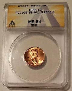 1988 J[LOZ^[ RDV-006 tA G FS-901 MS64 bh ANACS