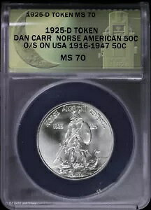 1925 D 50c kAJ 100 NLOg[N ANACS MS 70 | USA _EJ[ O/S