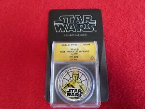 2011 jEG $1 Vo[ v[g X^[ EH[Y C-3P0 ANACS PF69 fBYj[ [JX ngc COAt c3p0