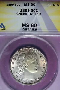 1899 ANACS 50C MS60 �ڍ׃`�[�N�c�[���h�o�[�o�[ �n�[�t�_���[ #B45738