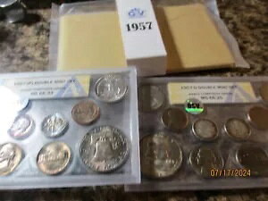 1957 �_�u���~���g�Z�b�g ANACS OSV COMP �O���[�h 66.33-66.25 FL & �^�C�v B �N�H�[�^�[ #9