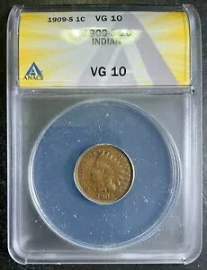 ANACS VG10 1909-S �C���f�B�A�� �Z���g ���A �^�t �L�[ �T���t�����V�X�R ���t�F�� A0