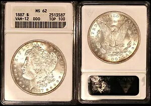 1887 $1-ANACS MS62+-VAM 12-DDO-TOP 100-�f���炵���~���g�̌���-�����K���h��