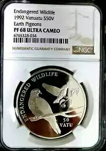 okAc 1992 Earth Pigeons Vo[ 50 oc X[p[ 1IX v[t NGC PF PR 68 Eg J