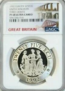 1992 CMX Vo[ 25 ECU X[ O[X NGC PF 68 Eg JI A r[eB[