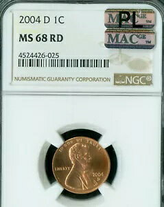 2004 D �����J�[�� �Z���g NGC MS68 MAC PL PQ �ō����O���[�h MAC �X�|�b�g���X *