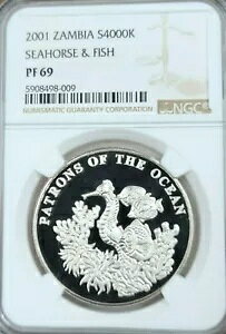 2001 �U���r�A �V���o�[ 4000 �N���`�� �^�c�m�I�g�V�S & �t�B�b�V�� NGC PF 69 �g�b�v�|�b�v 1