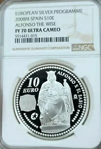 2008 �X�y�C�� �V���o�[ 10 ���[�� �A���t�H���\ �U ���C�Y NGC PF 70 �E���g�� �J���I �p�[�t�F�N�g �|�b�v 1