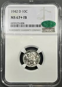 1942-D NGC MS67+FB CAC }[L[ wbh _C 10c - `CX IWi g[