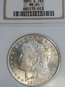 1880 S.MORGAN DOLLAR.M.S.65.�����ł��� ?? ?? ?? ���˗��͍����ł�