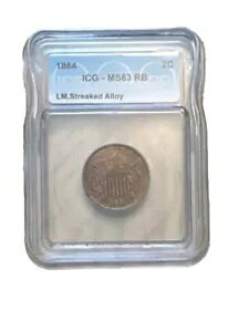 1864 �N 2 �Z���g ���[�W ���b�g�[ NGC MS 63RB