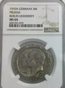 1910 3 �}���N �x��������w�L�O NGC MS64 �`���C�X BU �R�C�� KM#530