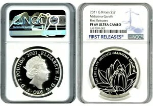 2021 2PD �C�M���X 1�I���X �V���o�[ �v���[�t �}�n�g�} �K���W�[ NGC PF69 FR OBO