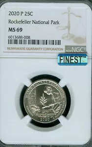 2020 P ���b�N�t�F���[ �N�H�[�^�[ NGC MS69 MAC �ō������W�X�g���[ �X�|�b�g���X *