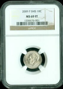 2009 �v���[�Y�x���g �_�C�� NGC MS69 FT SMS MAC �X�|�b�g���X �ō����O���[�h *