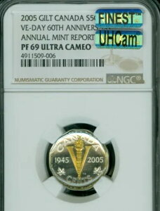 2005 Ji_ 5 Zg Mg/Vo[ VE-DAY NGC PF69 UHCam MAC ō MAC X|bgX *