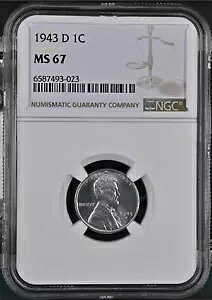 :1943-D 1C J[ X`[ Zg NGC MS67 uCg & VCjO AeB R2 ōO[h