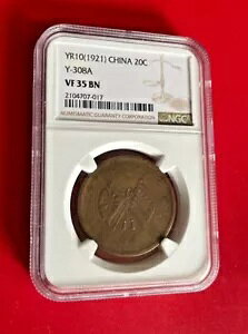 10 �N�� 1921 ���� 20 ���� Y-305A NGC VF 35 BN