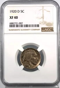 1920 D �o�b�t�@���[�w�b�h �j�b�P�� - NGC �O���[�h XF40 !!