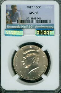 2012-P KENNEDY n[t_[ NGC MS68 PQ MAC ō & X|bgXB